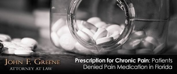 Prescription for Chronic Pain: Patients Denied Pain Medication in Florida